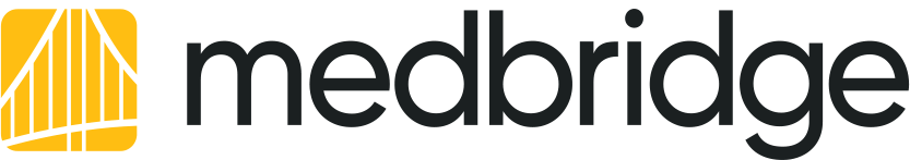 MedBridge logo with a yellow icon and "medbridge" in bold black letters.